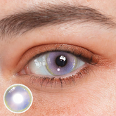 Cosplay Gold Rim Purple Coloured Contact Lenses